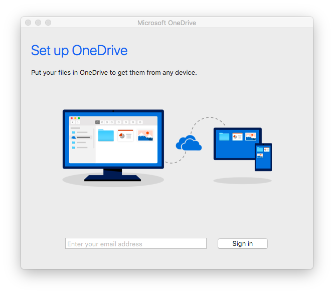 onedrive for mac air